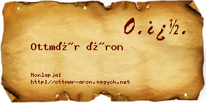 Ottmár Áron névjegykártya